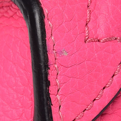 Celine Drummed Calfskin Nano Luggage Fluo Pink 9 of 9
