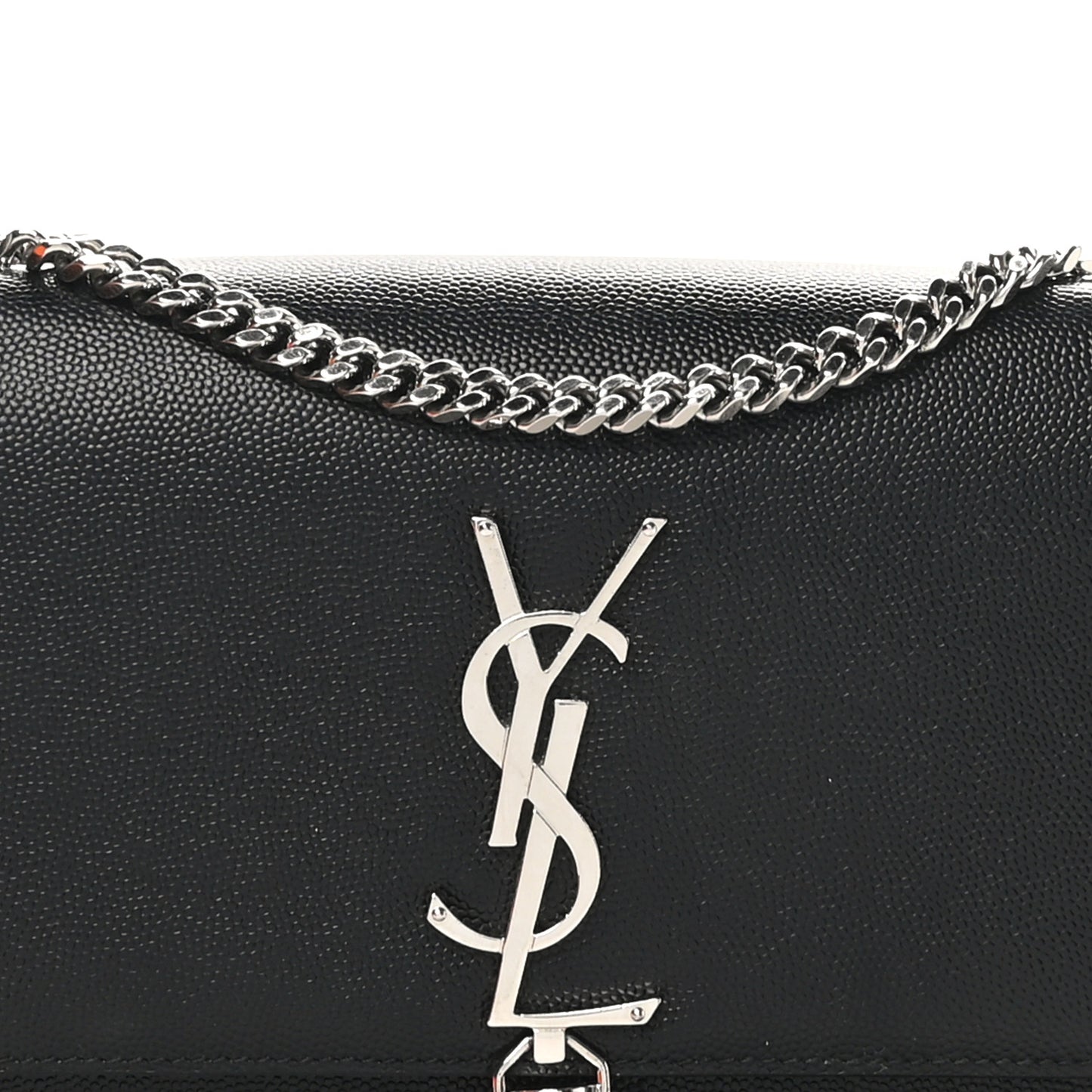 Grain De Poudre Small Classic Monogram Kate Tassel Satchel Black