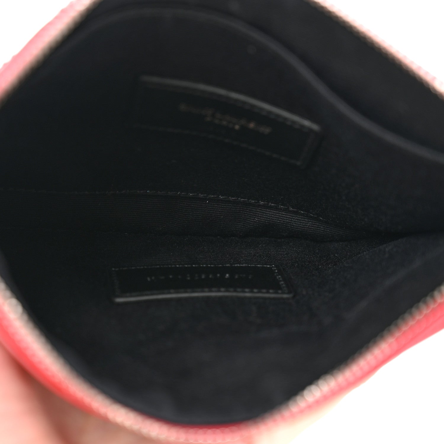 Saint Laurent Crinkled Calfskin Matelasse Niki Bill Pouch Red 5 of 9