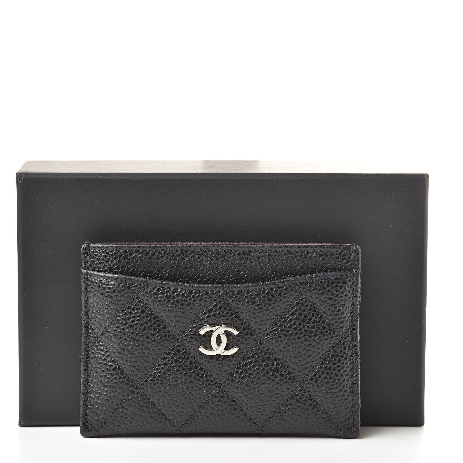 Chanel Caviar Quilted Card Holder Black 9 of 9