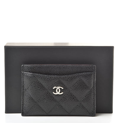 Chanel Caviar Quilted Card Holder Black 9 of 9