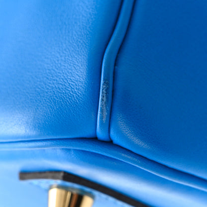 Hermes Swift Birkin 25 Bleu Hydra 12 of 14