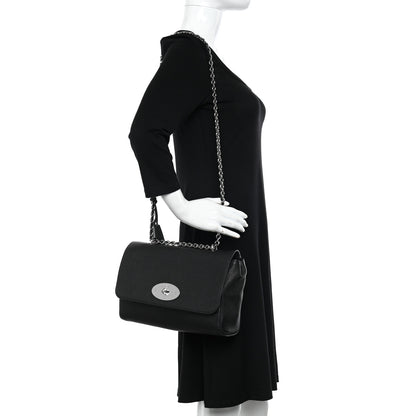 Mulberry Small Classic Grain Calfskin Medium Lily Flap Black 2 of 9