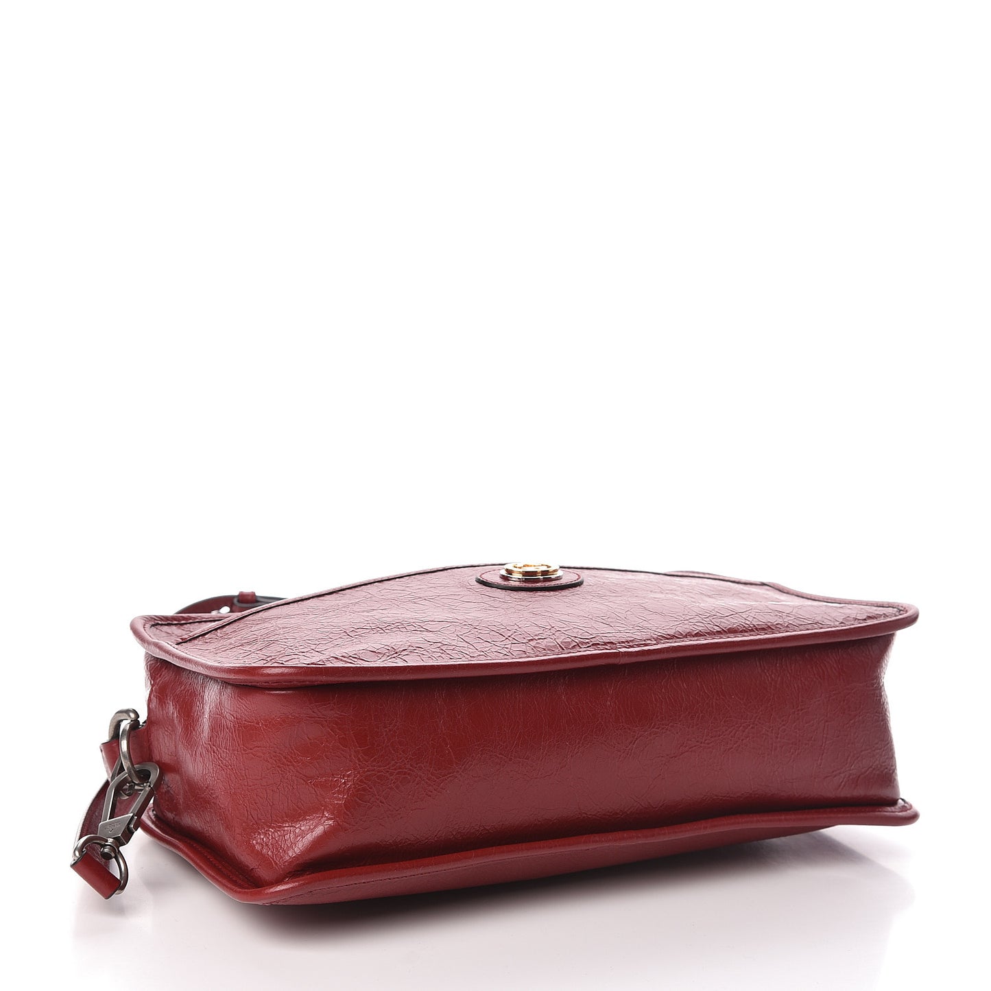 Fluffy Calfskin Morpheus Shoulder Bag Rosso