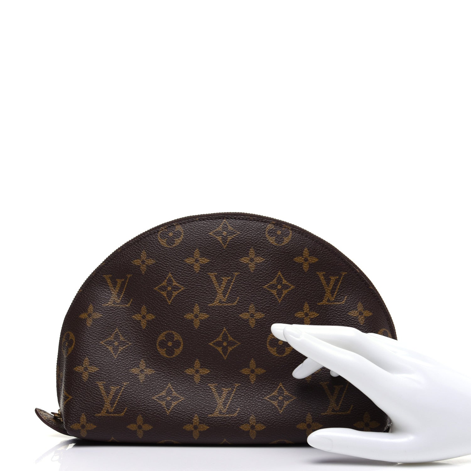 Louis Vuitton Monogram Trousse Demi Ronde 2 of 9