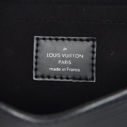 Louis Vuitton Epi Montaigne Clutch Black 6 of 8