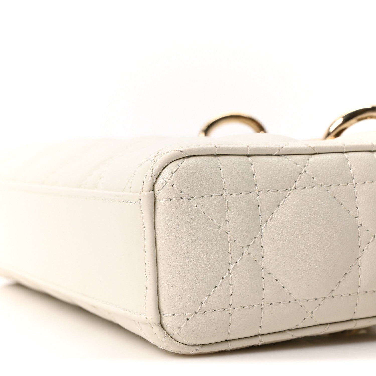 Christian Dior Lambskin Cannage Small Lady D-Joy Latte 10 of 11