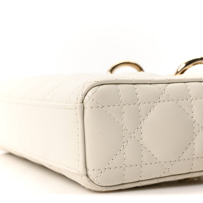 Christian Dior Lambskin Cannage Small Lady D-Joy Latte 10 of 11