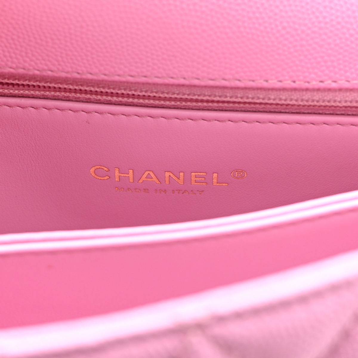 Chanel Caviar Quilted Mini Coco Chain Handle Flap Pink 6 of 10