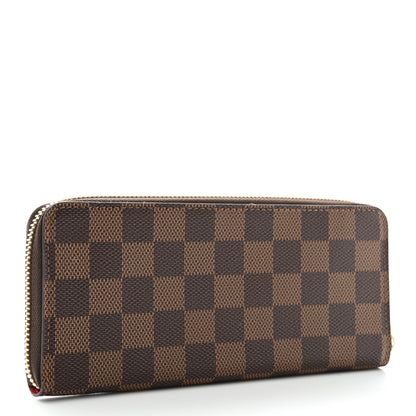 Louis Vuitton Damier Ebene Clemence Wallet Cherry 3 of 7