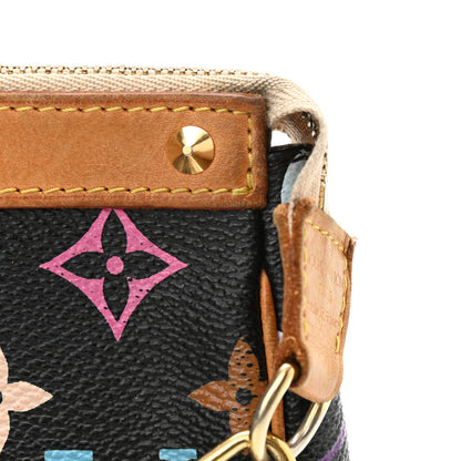 Louis Vuitton Monogram Multicolor Pochette Accessories Black 12 of 14