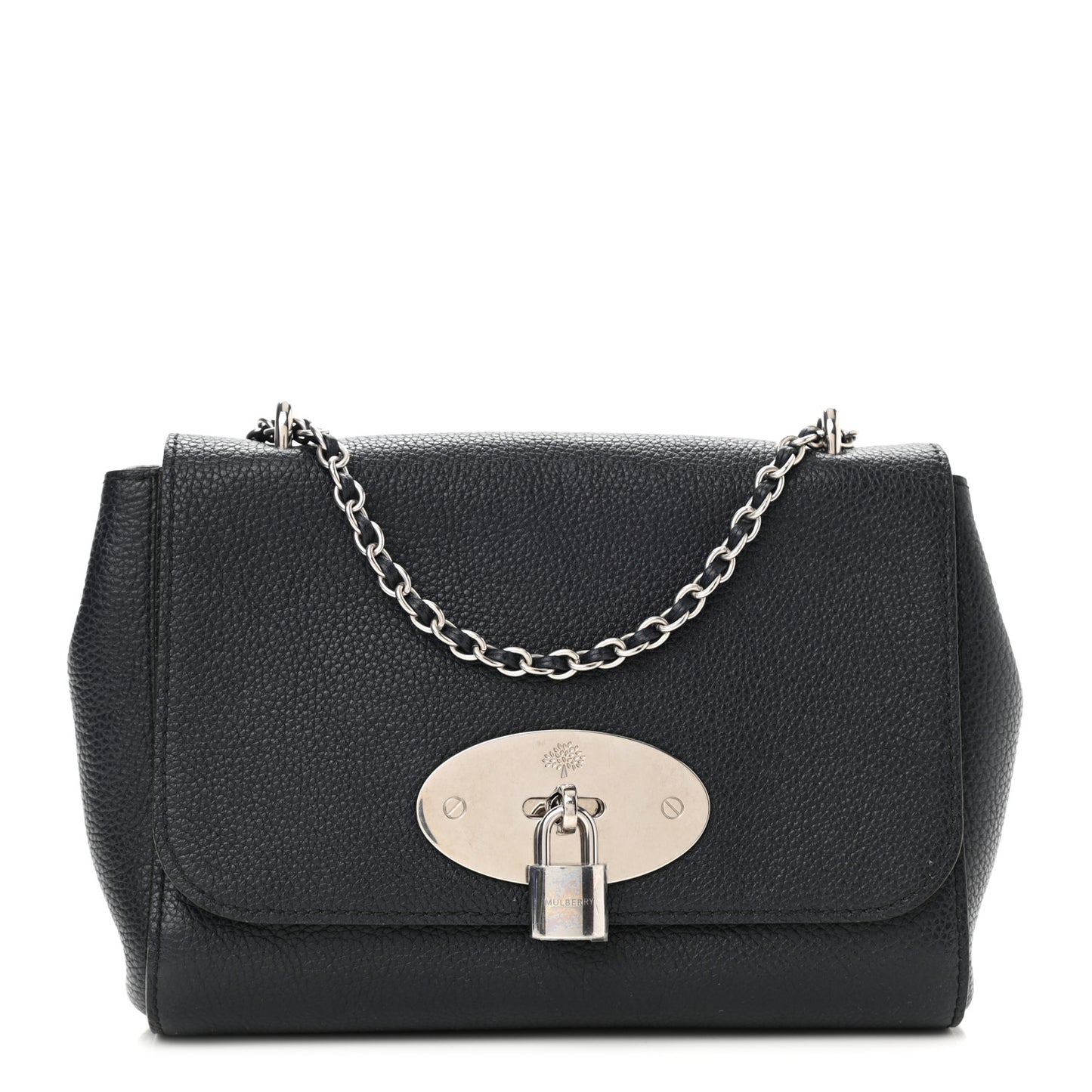 Small Classic Grain Small Lily Flap Midnight Blue