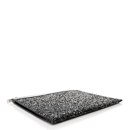 Saint Laurent Calfskin Glitter Zipped Tablet Holder Black 4 of 8