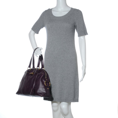 Saint Laurent Leather Large Muse Purple 2 of 7