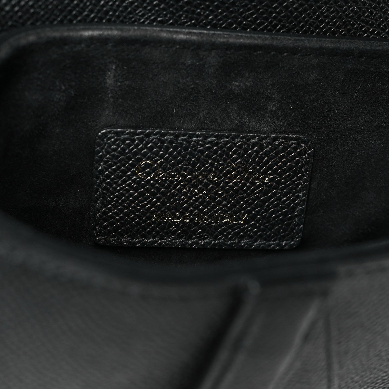 Christian Dior Grained Calfskin Mini Saddle Bag Black 6 of 10