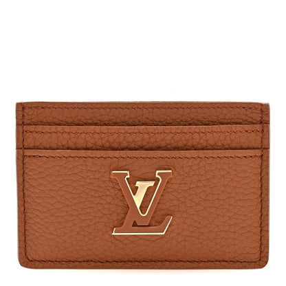 Louis Vuitton Taurillon Capucines  Card Holder Tan 1 of 6