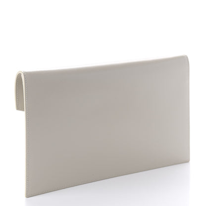 Saint Laurent Smooth Shiny Calfskin Medium Uptown Pouch Crema Soft 3 of 9
