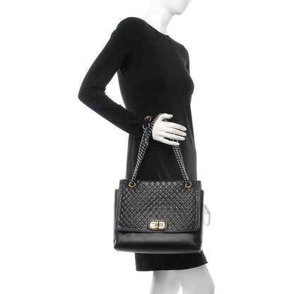 Lanvin Hammered Calfskin Medium Happy Edgy Shoulder Bag Black 3 of 8