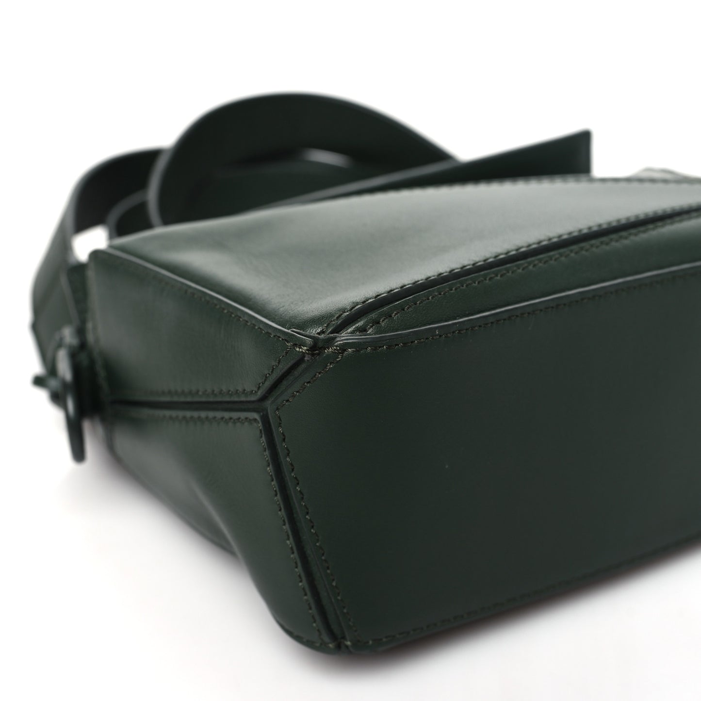 Satin Calfskin Mini Puzzle Bag Vintage Khaki