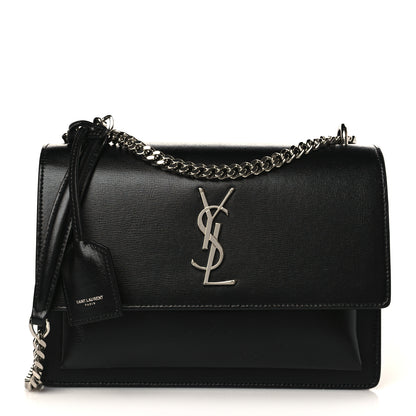 Saint Laurent Calfskin Medium Monogram Sunset Black 1 of 9