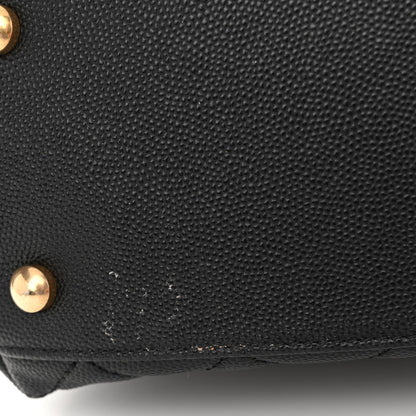 Chanel Caviar Lizard Embossed Quilted Small Coco Handle Flap Black 15 of 17