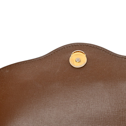 Gucci GG Supreme Monogram Azalea Calfskin Web Small Horsebit 1955 Crossbody Bag Beige Ebony Brown Sugar 12 of 15