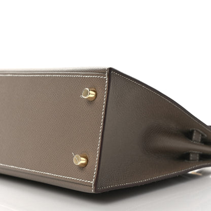 Hermes Epsom Kelly Sellier 25 Etoupe 8 of 9
