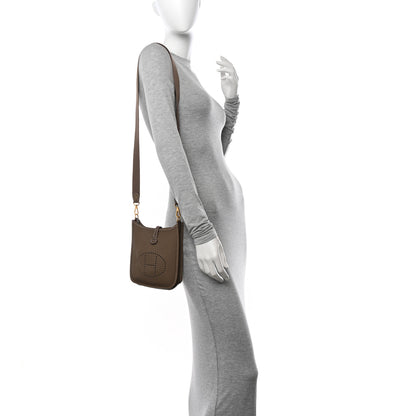 Hermes Taurillon Clemence Evelyne TPM Etoupe 2 of 11