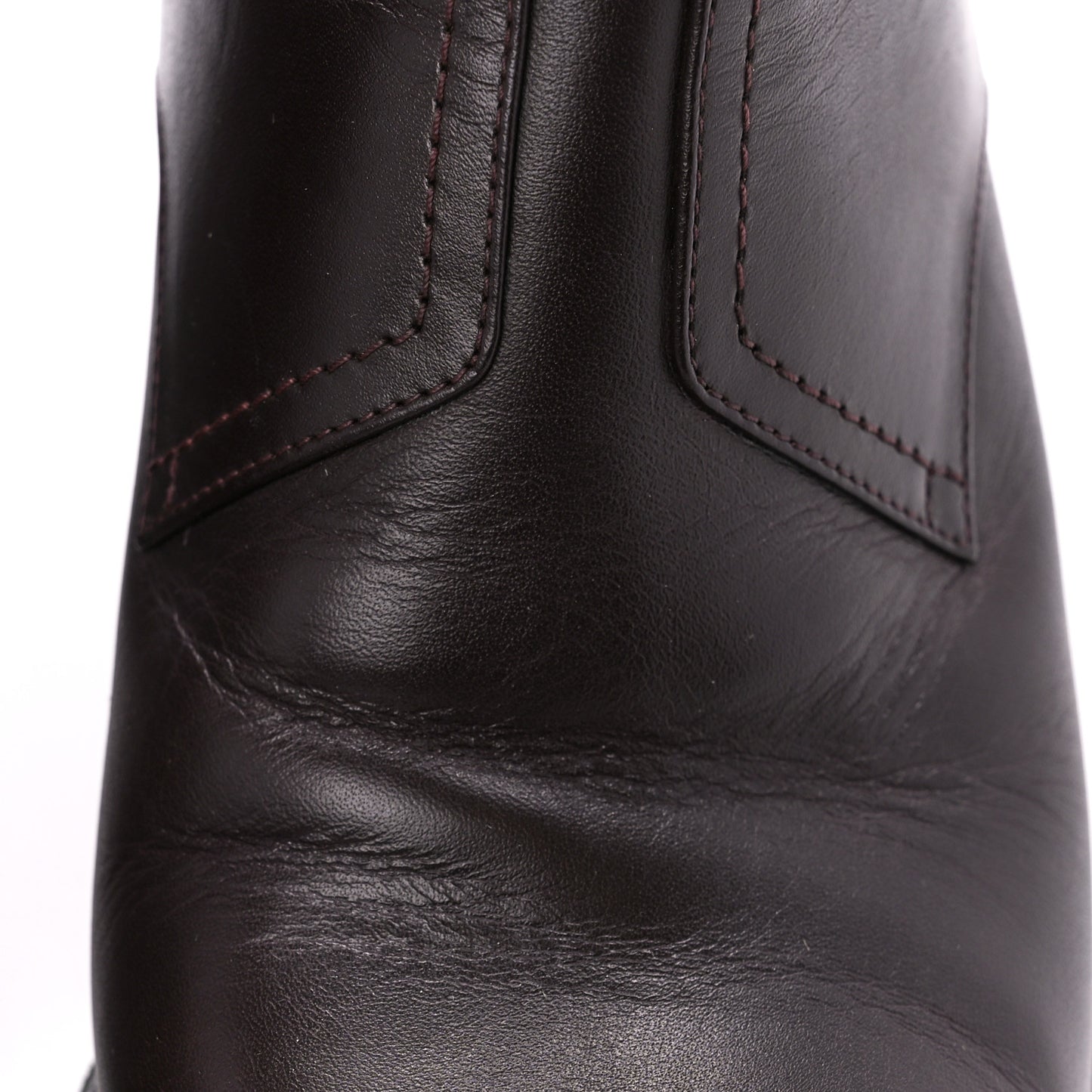 Calfskin Rockstud Double Buckle Beatle Chelsea 70mm Ankle Boots 38 Black