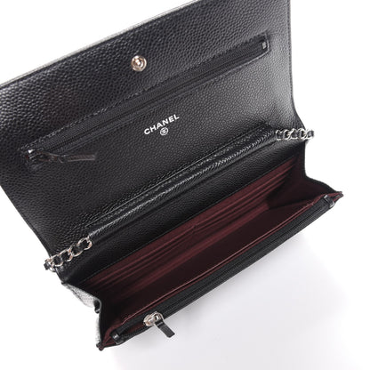 Chanel Caviar Quilted Wallet On Chain WOC Black 5 of 9