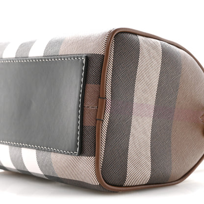 Burberry E-canvas Check Mini Bowling Bag Dark Birch Brown 11 of 12