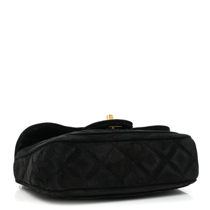 Chanel Suede Quilted Mini Double Frame Flap Black 4 of 16