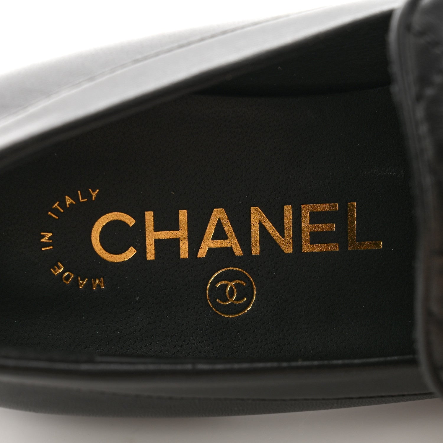 Chanel Lambskin Quilted Pearl Embellished Mocassin Loafers 35 Black 7 of 11