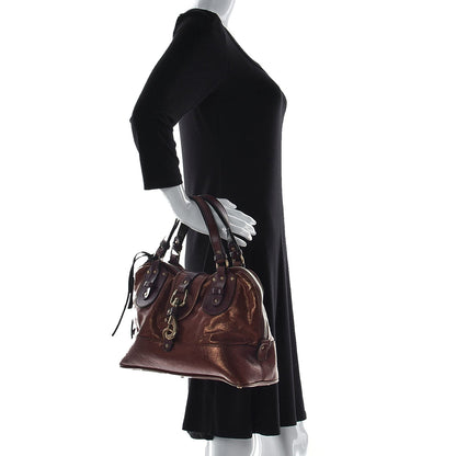 Chloe Metallic Calfskin Kerala Tote Bronze 2 of 15
