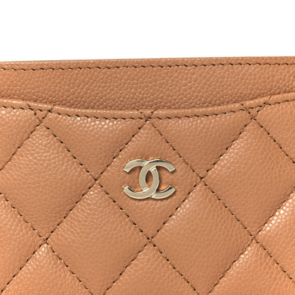 Chanel Caviar Quilted Card Holder Brown 9 of 10