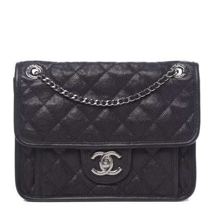 Chanel Caviar Quilted Mini French Riviera Flap Black 2 of 12