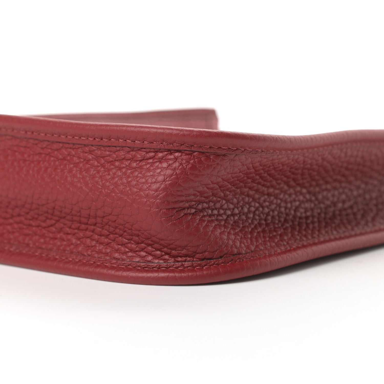 Hermes Taurillon Clemence Evelyne TPM Rouge Grenat 10 of 11