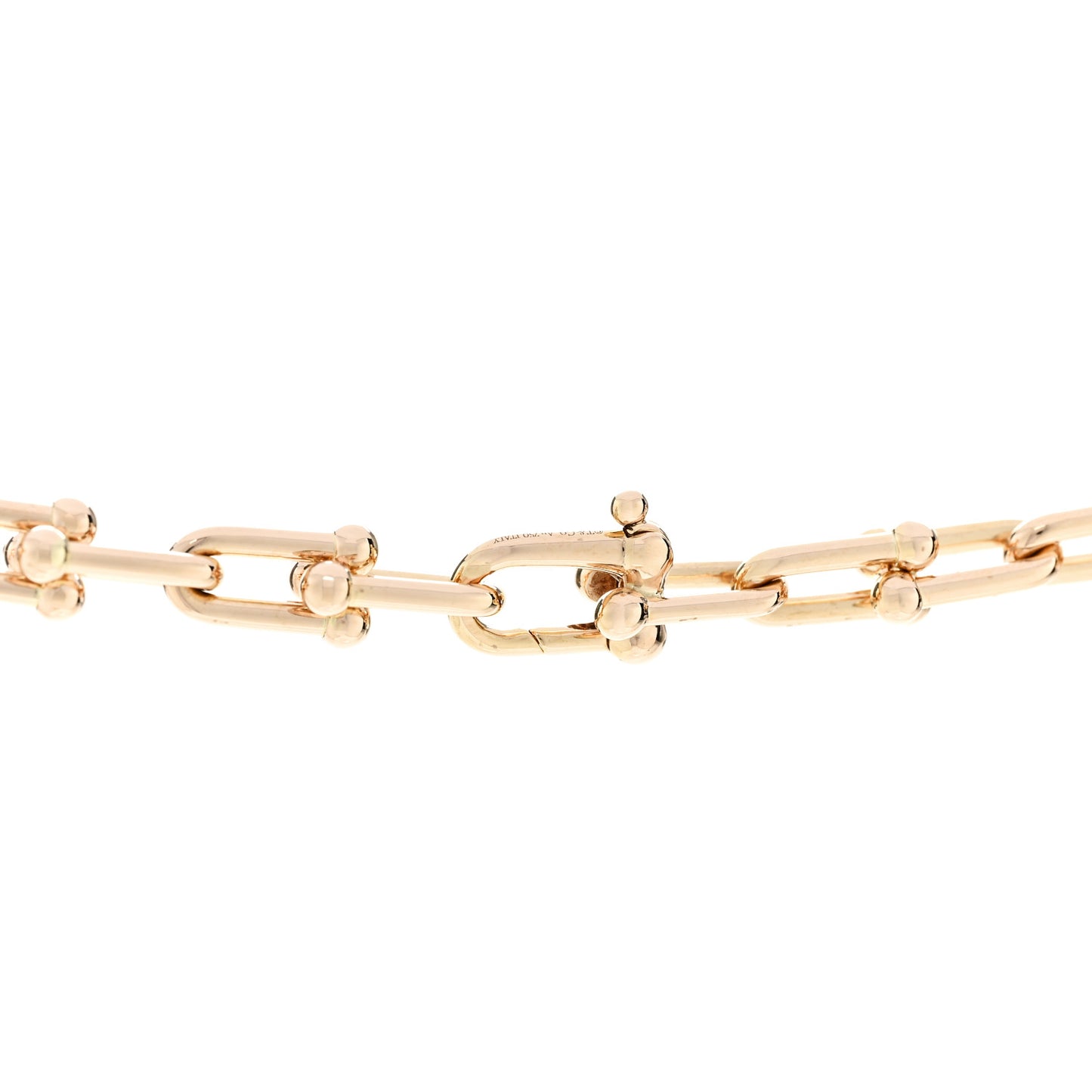 18K Rose Gold Hardwear Graduated Link Necklace