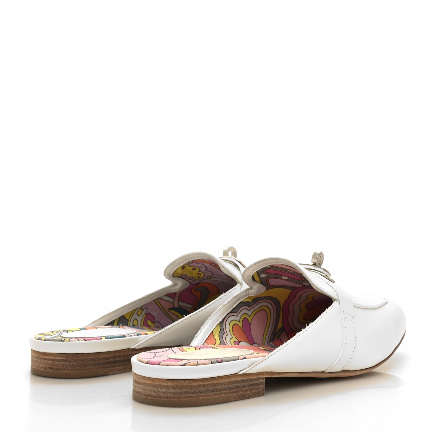 Calfskin Oz Mules 41 White