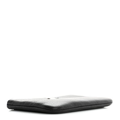 Chanel Goatskin Camellia CC Cosmetic Pouch Black 4 of 8