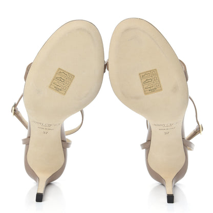 Jimmy Choo Kid Minny 85 Sandals 37 Ballet Pink 5 of 7