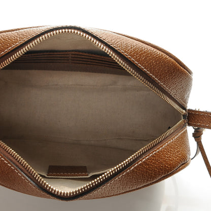 Gucci Monogram Textured Calfskin Mini Bree Messenger Bag Beige Ebony Nocciola 5 of 7