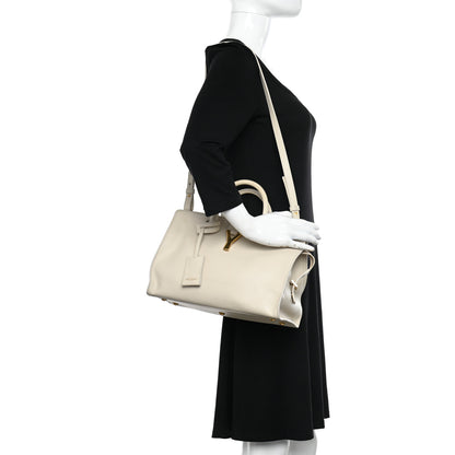 Saint Laurent Calfskin Small Classic Y Cabas Beige 2 of 16