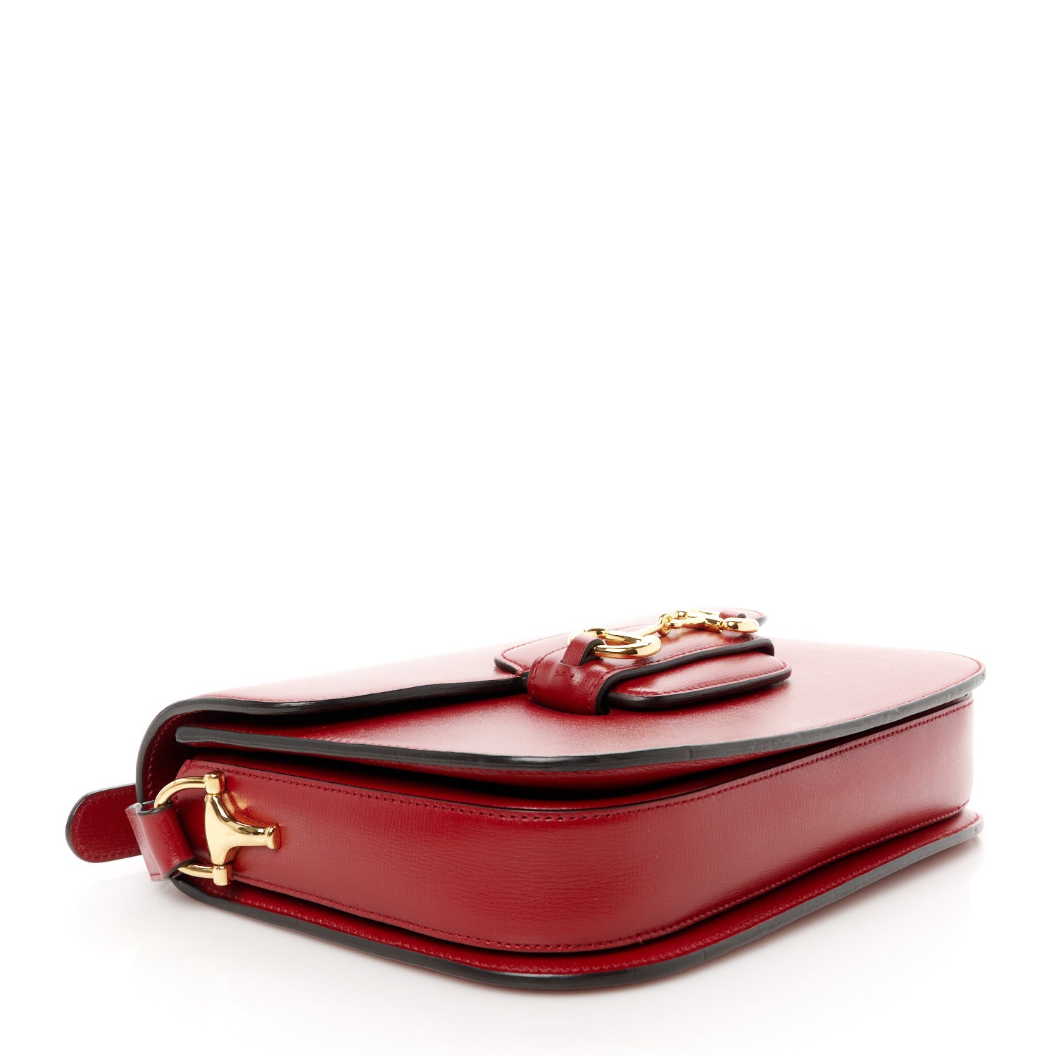 Gucci Azalea Calfskin Horsebit 1955 Shoulder Bag New Cherry Red 4 of 12