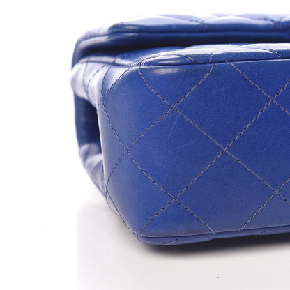 Chanel Lambskin Quilted Mini Rectangular Flap Blue 9 of 11