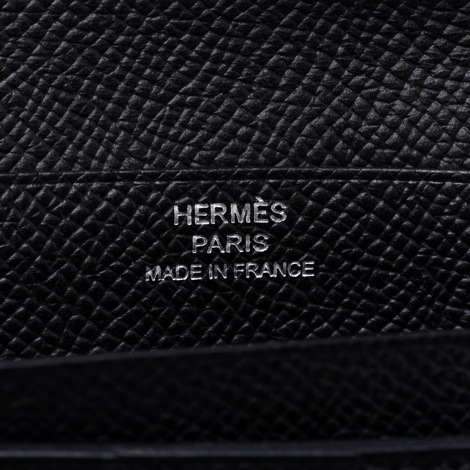 Hermes Epsom Tri-Fold Bearn Wallet Black 6 of 8