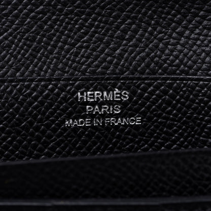 Hermes Epsom Tri-Fold Bearn Wallet Black 6 of 8