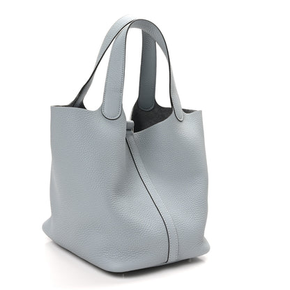 Hermes Taurillon Clemence Picotin Lock 22 MM Gris Pantin 3 of 12