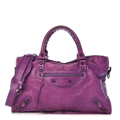 Balenciaga Agneau Classic Hardware City Ultraviolet 1 of 15