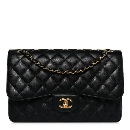 Chanel Caviar Quilted Jumbo Double Flap Black 1 of 11